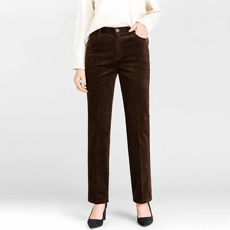 Women's Elegant Straight-Leg Trousers