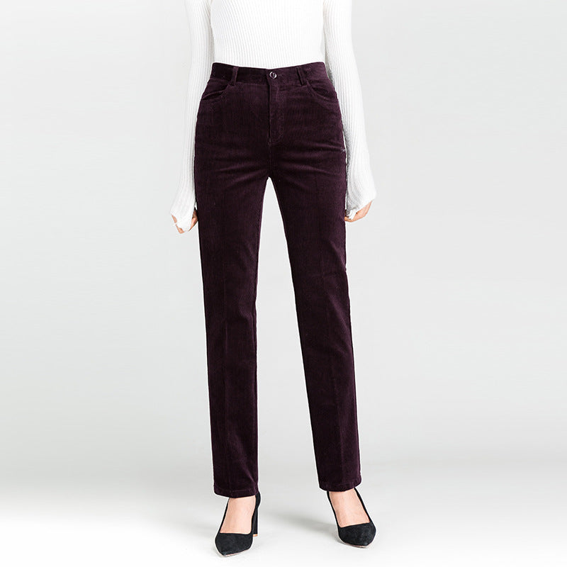 Women's Elegant Straight-Leg Trousers