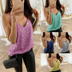Women's Glamorous Sequin Tank Top