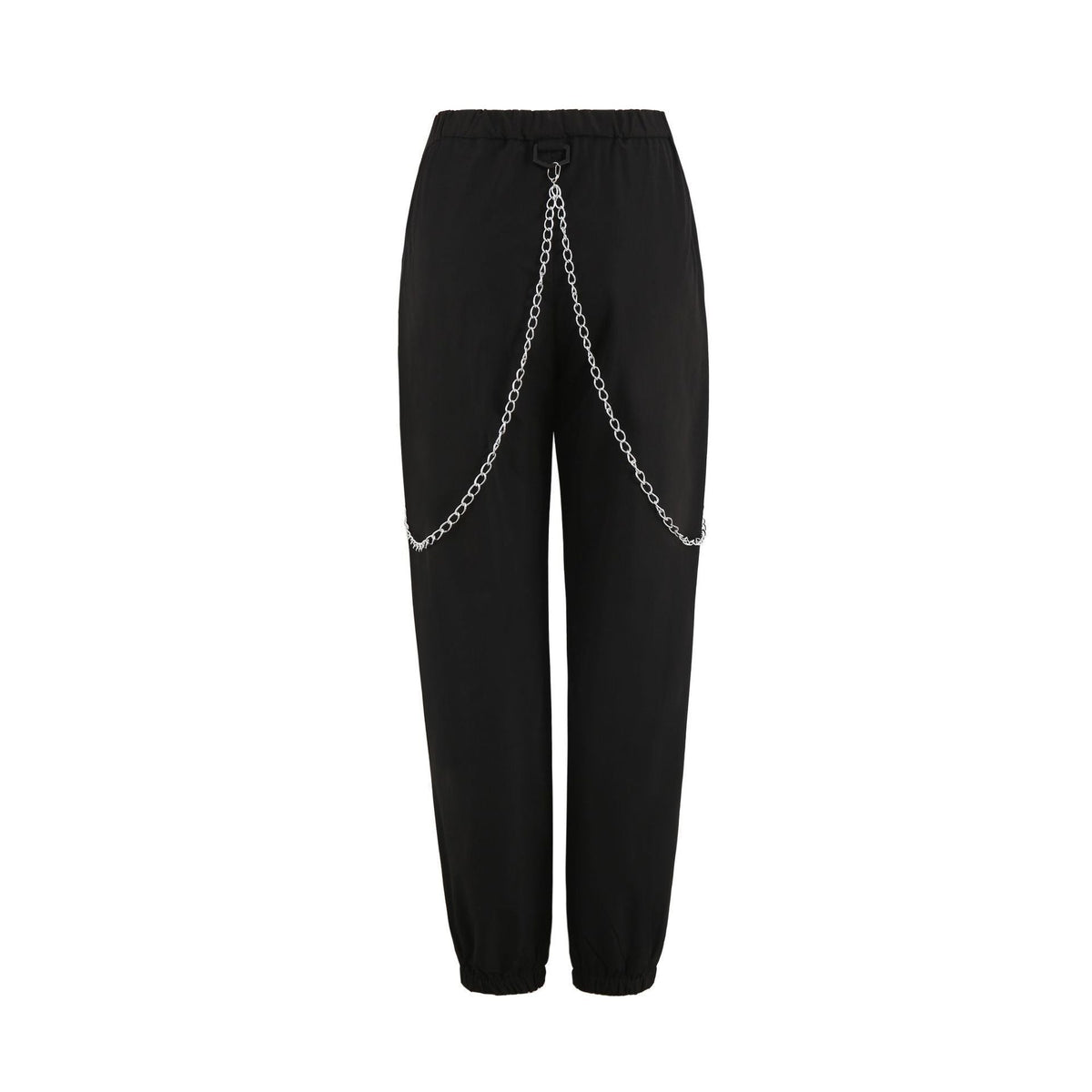 Women's Cargo Pants with Chain Details