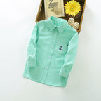 Women's Long Sleeve Shirt with Maritime Embroidery