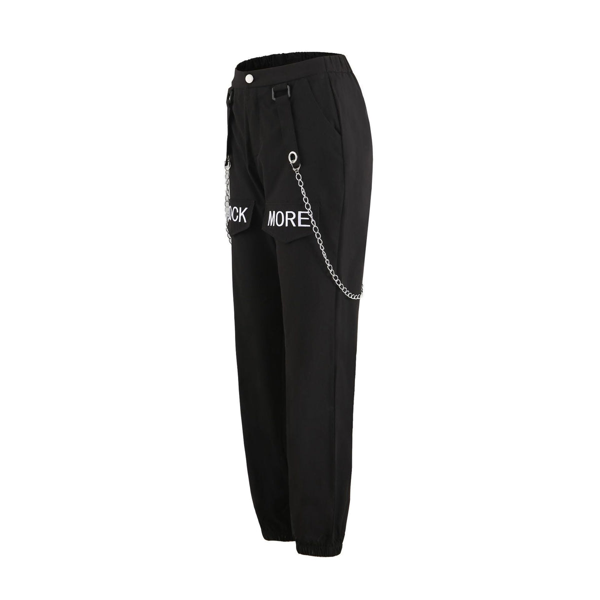 Women's Cargo Pants with Chain Details