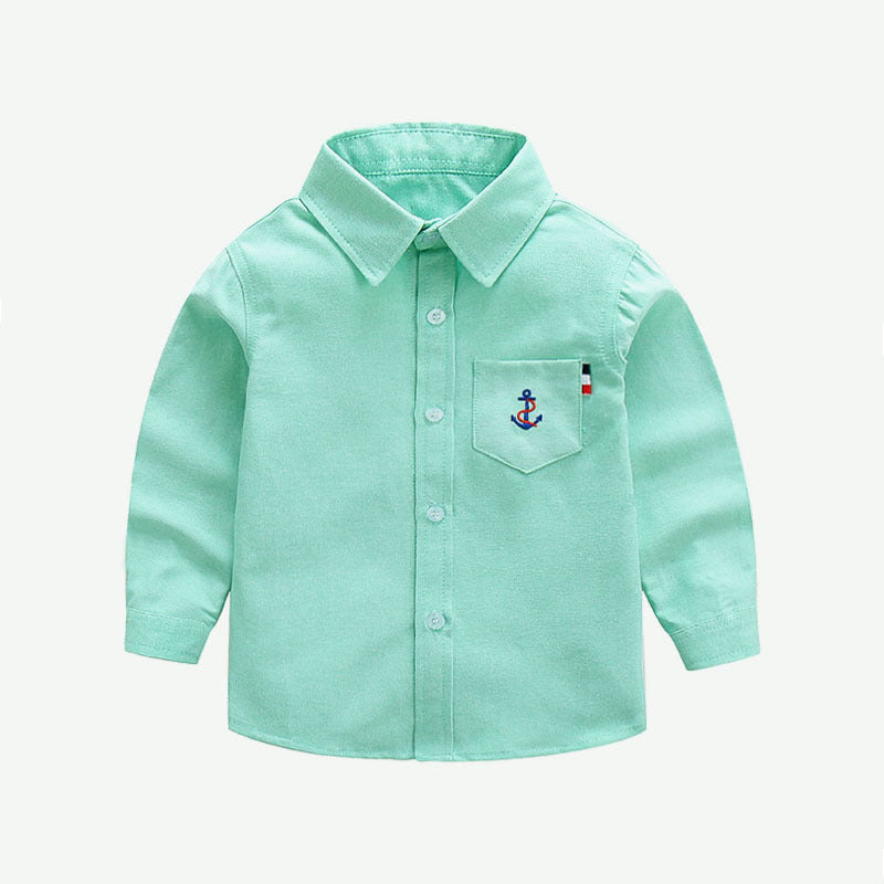 Women's Classic Long-Sleeve Shirt with Nautical Accents