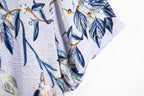Women's Short Sleeve Shirt with Floral Accents