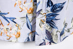 Women's Short Sleeve Shirt with Floral Accents