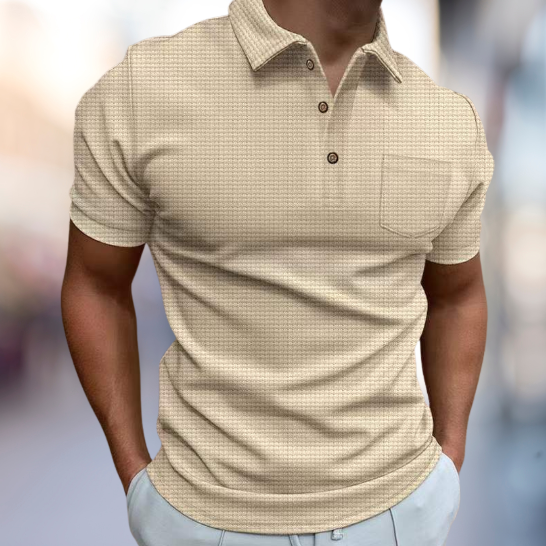 Blazej Textured Summer Polo Shirt