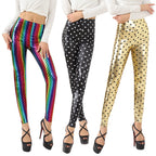 Women's Shiny Star Print Leggings