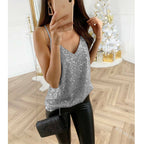 Women's Glamorous Sequin Tank Top