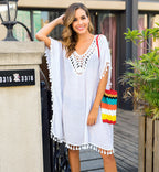 Women's Airy Kaftan with Fringe