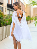 Women's Airy Kaftan with Fringe
