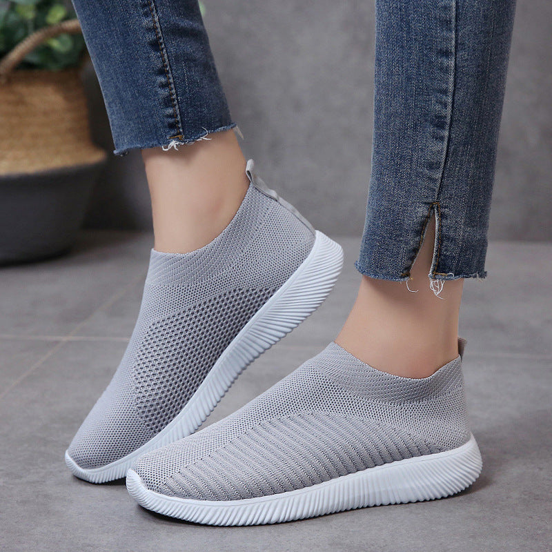 Women's Breathable Slip-On Sneakers with Flexible Sole
