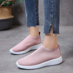 Women's Breathable Slip-On Sneakers with Flexible Sole