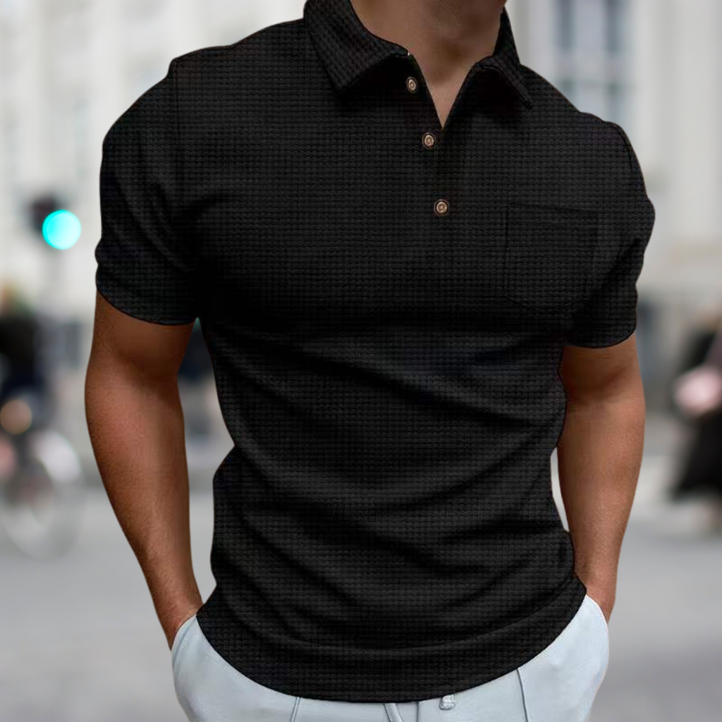 Blazej Textured Summer Polo Shirt