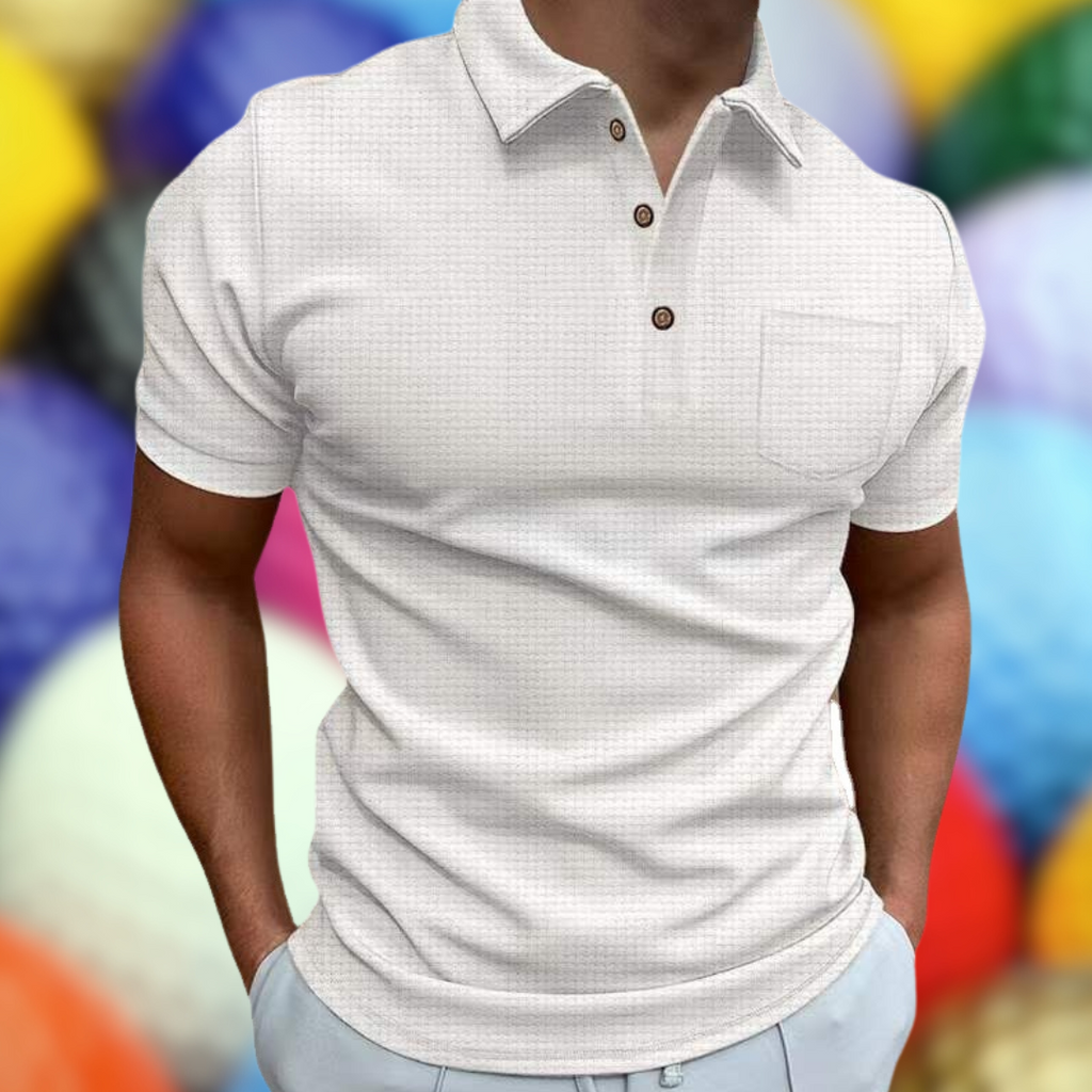 Blazej Textured Summer Polo Shirt