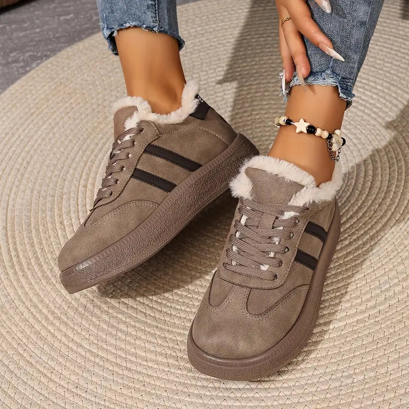 Comfortable Cotton Sneakers with Warm Lining