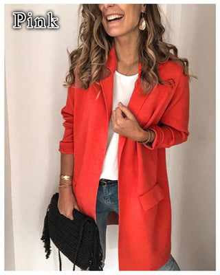 Women's Fashionable and Elegant Fleece Coat with Practical Pockets