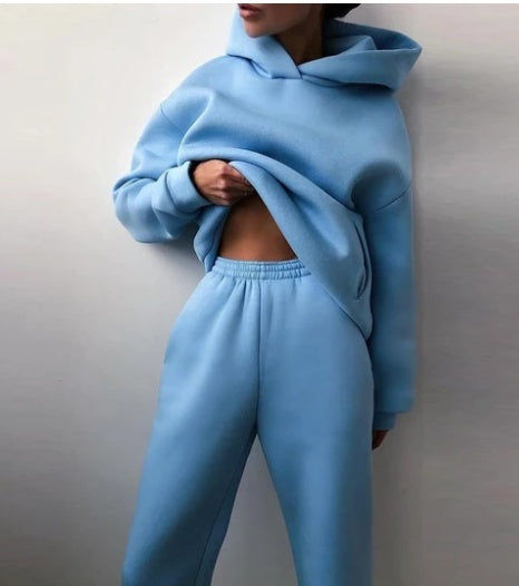 Partial Tracksuit Oversized Tracksuit with Hood and Sweatpants