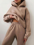 Partial Tracksuit Oversized Tracksuit with Hood and Sweatpants
