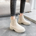 Cream Elegant Comfortable Chelsea Boot