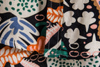 Women's Short-Sleeve Shirt with Vibrant Botanical Print and Comfortable Fit
