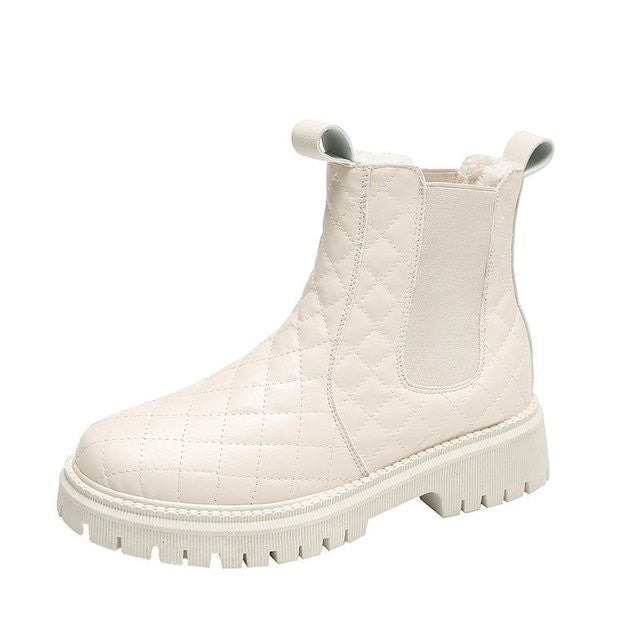 Cream Elegant Comfortable Chelsea Boot