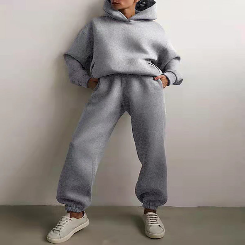 Partial Tracksuit Oversized Tracksuit with Hood and Sweatpants