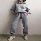 Partial Tracksuit Oversized Tracksuit with Hood and Sweatpants