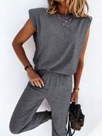Women's Casual Jumpsuit with Soft Elastic Fabric