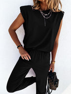 Women's Casual Jumpsuit with Soft Elastic Fabric