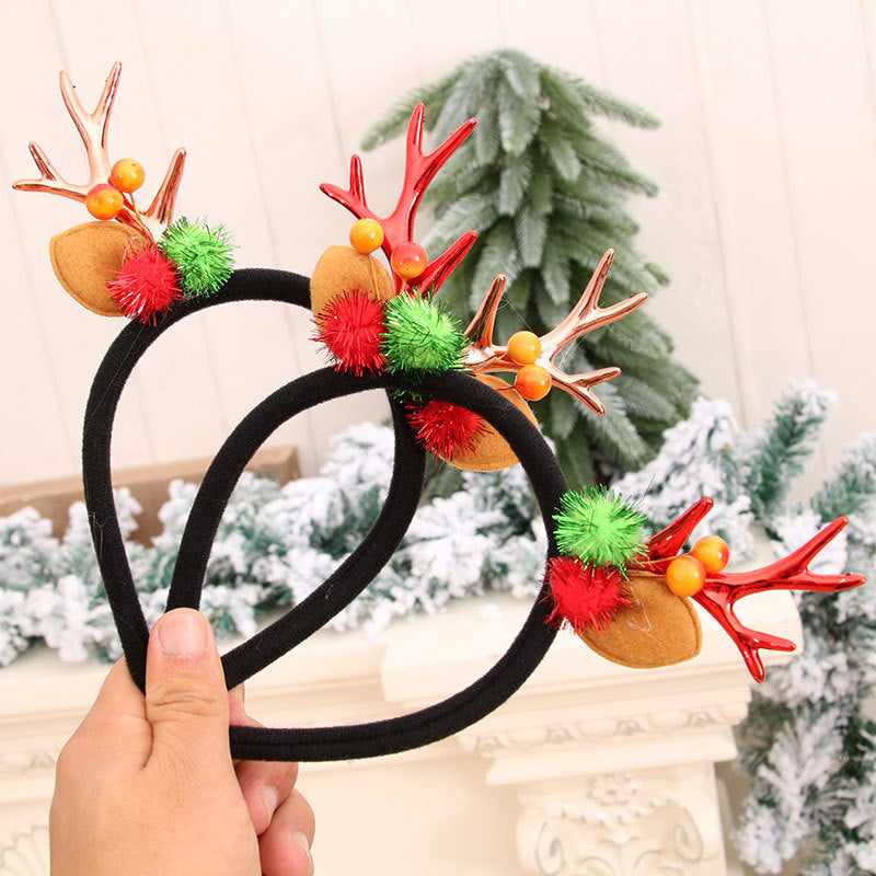 Festive Holiday Antler Headband