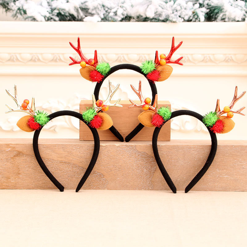 Festive Holiday Antler Headband