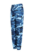 Women's Camouflage Cargo Pants with Elastic Waistband and Practical Pockets