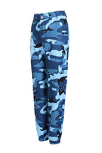 Women's Camouflage Cargo Pants with Elastic Waistband and Practical Pockets
