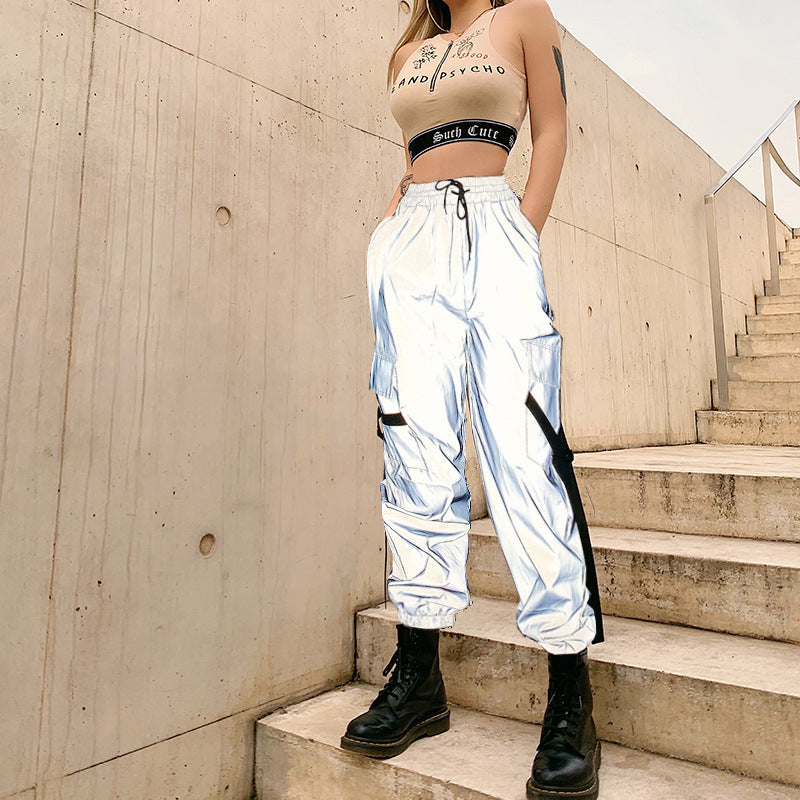 Women's Cargo Pants with Adjustable Waist