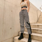 Women's Cargo Pants with Adjustable Waist