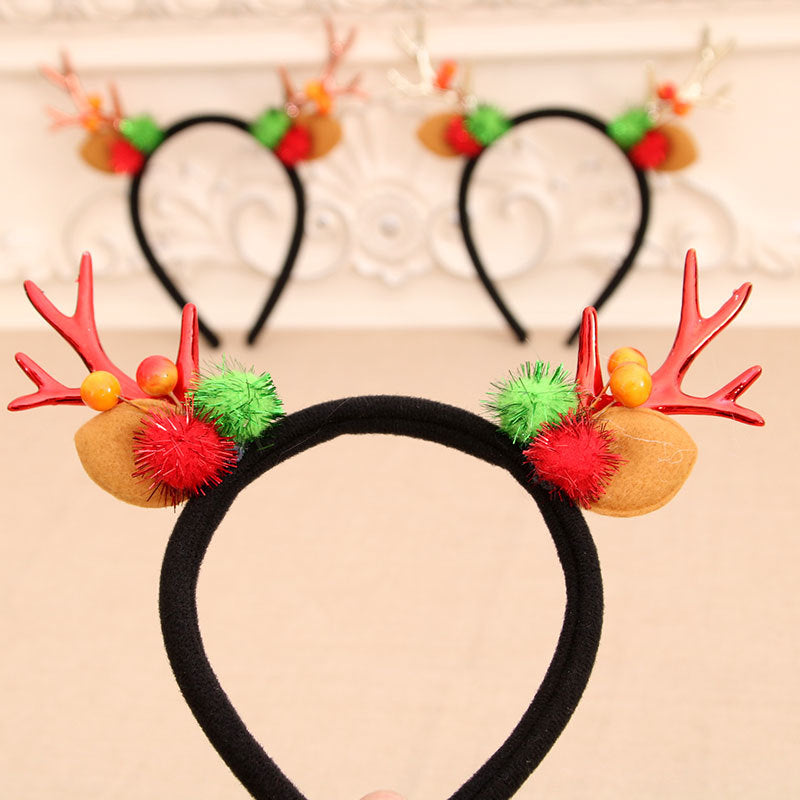 Festive Holiday Antler Headband