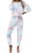 Women's Comfortable Leisure Suit in Stylish Tie-Dye Design