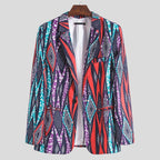 Women's Blazer with Geometric Pattern