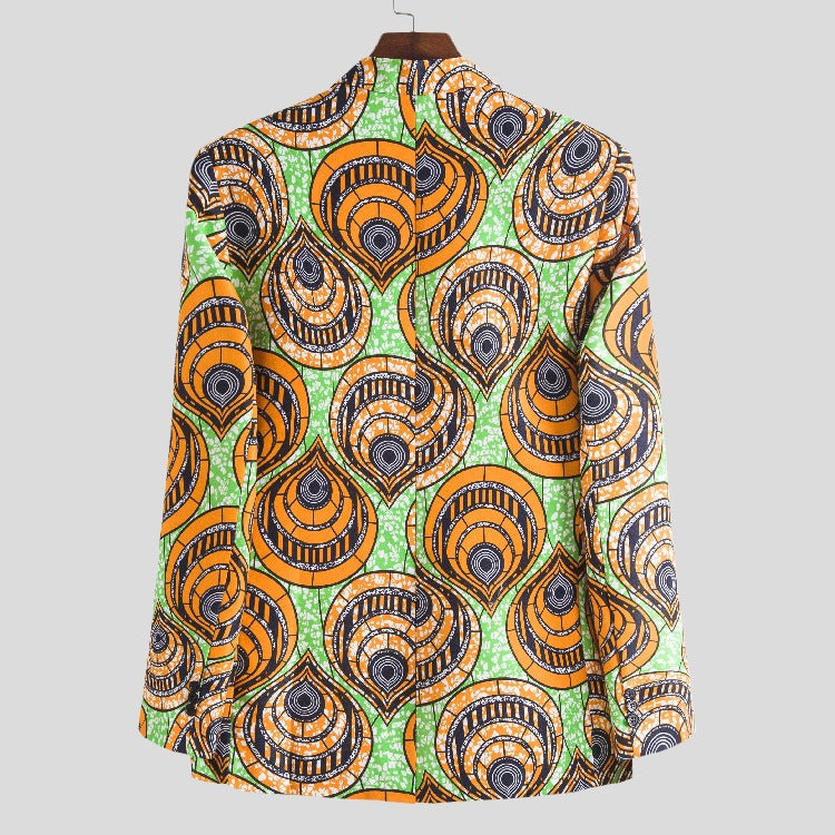 Women's Blazer with African Print and Modern Cut