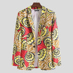 Women's Blazer in High-Quality African Fabric with Modern Pattern