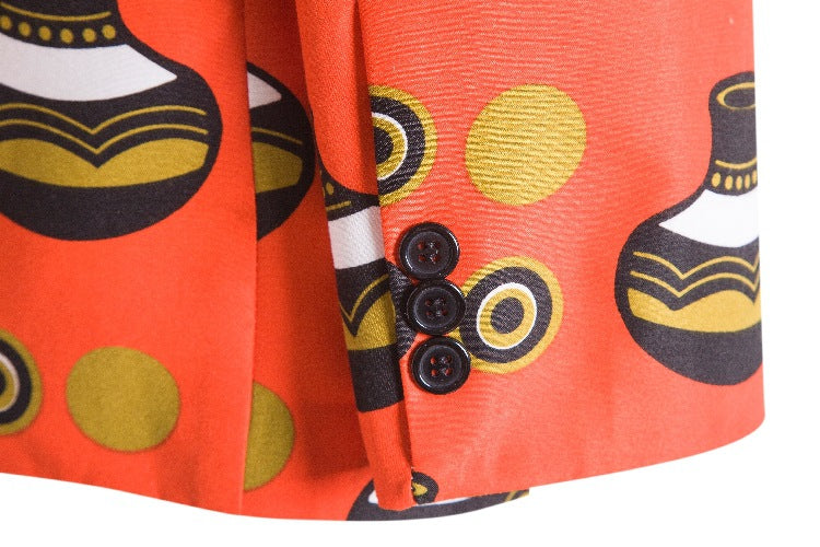 Women's Blazer with Graphic Pattern and Modern Cut