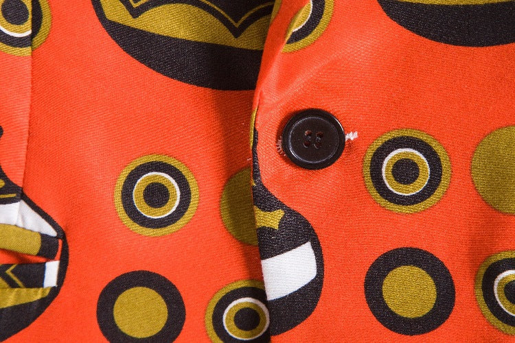 Women's Blazer with Graphic Pattern and Modern Cut