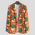 Women's Tropical Leaf Print Blazer