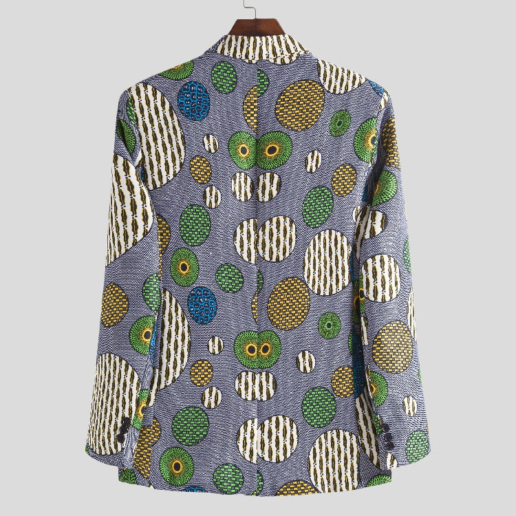 Women's Blazer with African Pattern