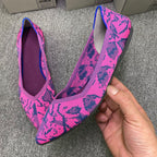 Women's Ballet Flats with Eye-Catching Snake Print
