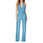 Elegant Women's Glitter Jumpsuit
