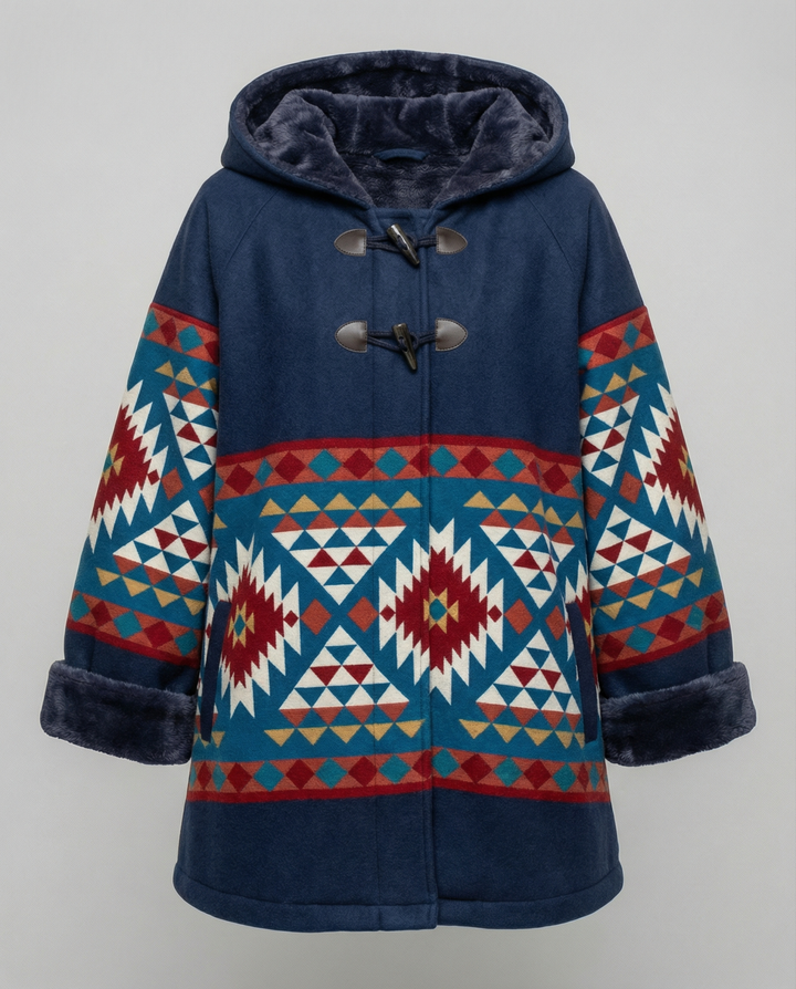 Printed Vintage Coat Women