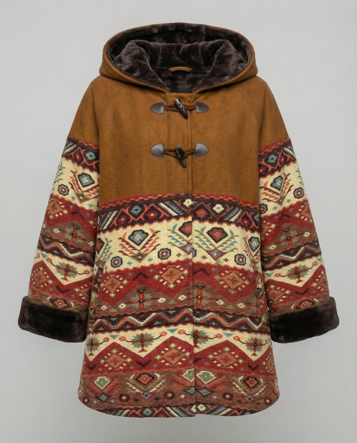 Printed Vintage Coat Women