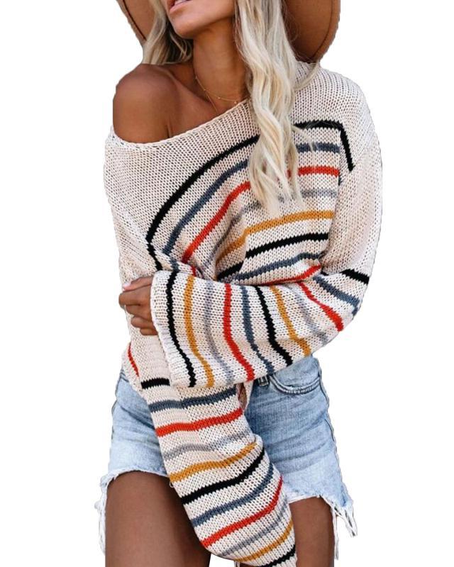Women's Striped Casual Sweater