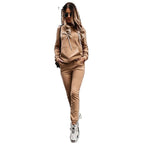 Women's Casual Slim-Fit Hoodie Tracksuit Set